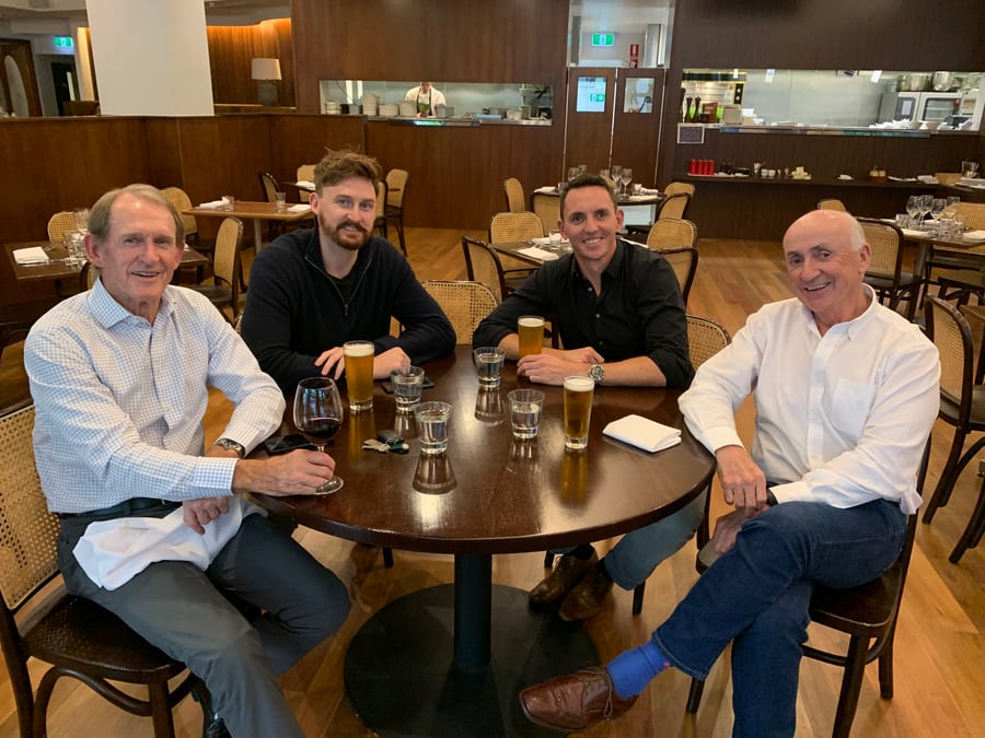 L-R: Steve Williams (Original Co-Founder), Tom Williams, Chevy Kelly (Owner), Austin (Oz) Kelly (Original Co-Founder)